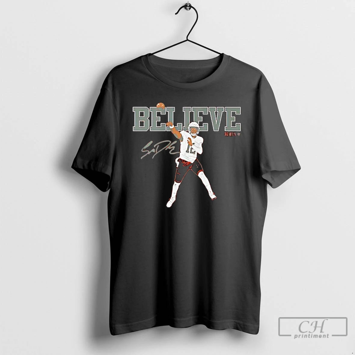 Premium Shedeur Sanders Believe Signature Player T-Shirts, Hoodie, Sweatshirt | InkThreadWorks.com