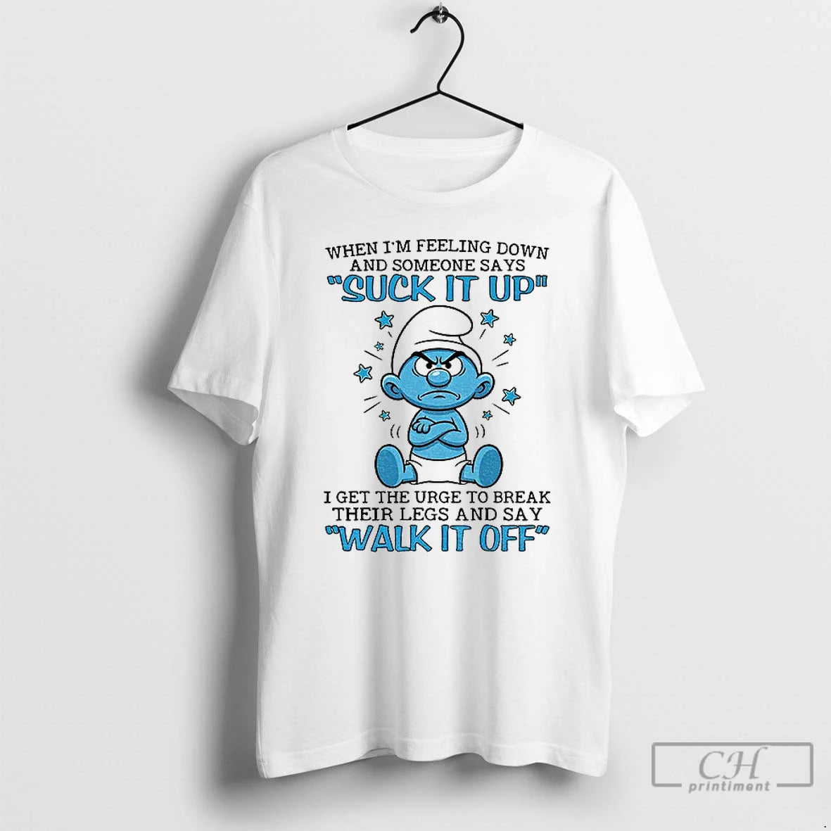 Premium Smurf When Im Feeling Down And Someone Says Suck It Up I Get The T-Shirts, Hoodie, Sweatshirt | InkThreadWorks.com