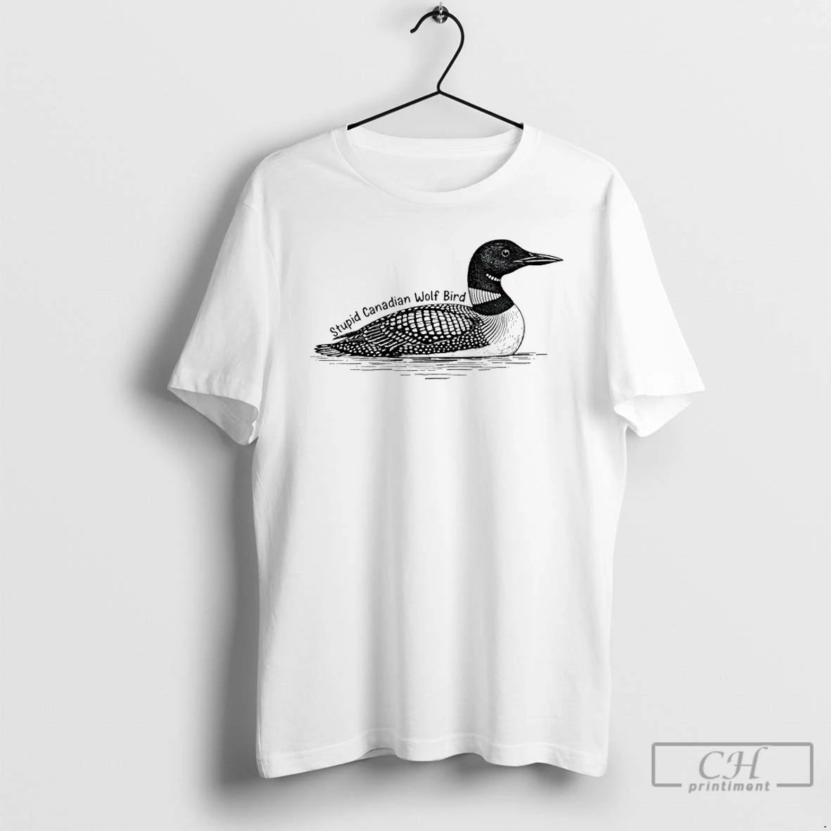 Premium Stupid Canadian Wolf Bird Meme T-Shirts, Hoodie, Sweatshirt | InkThreadWorks.com