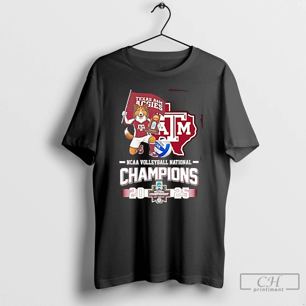 Premium Texas Am Aggies 2025 Volleyball National Champions Mascot Flag T-Shirts, Hoodie, Sweatshirt | InkThreadWorks.com