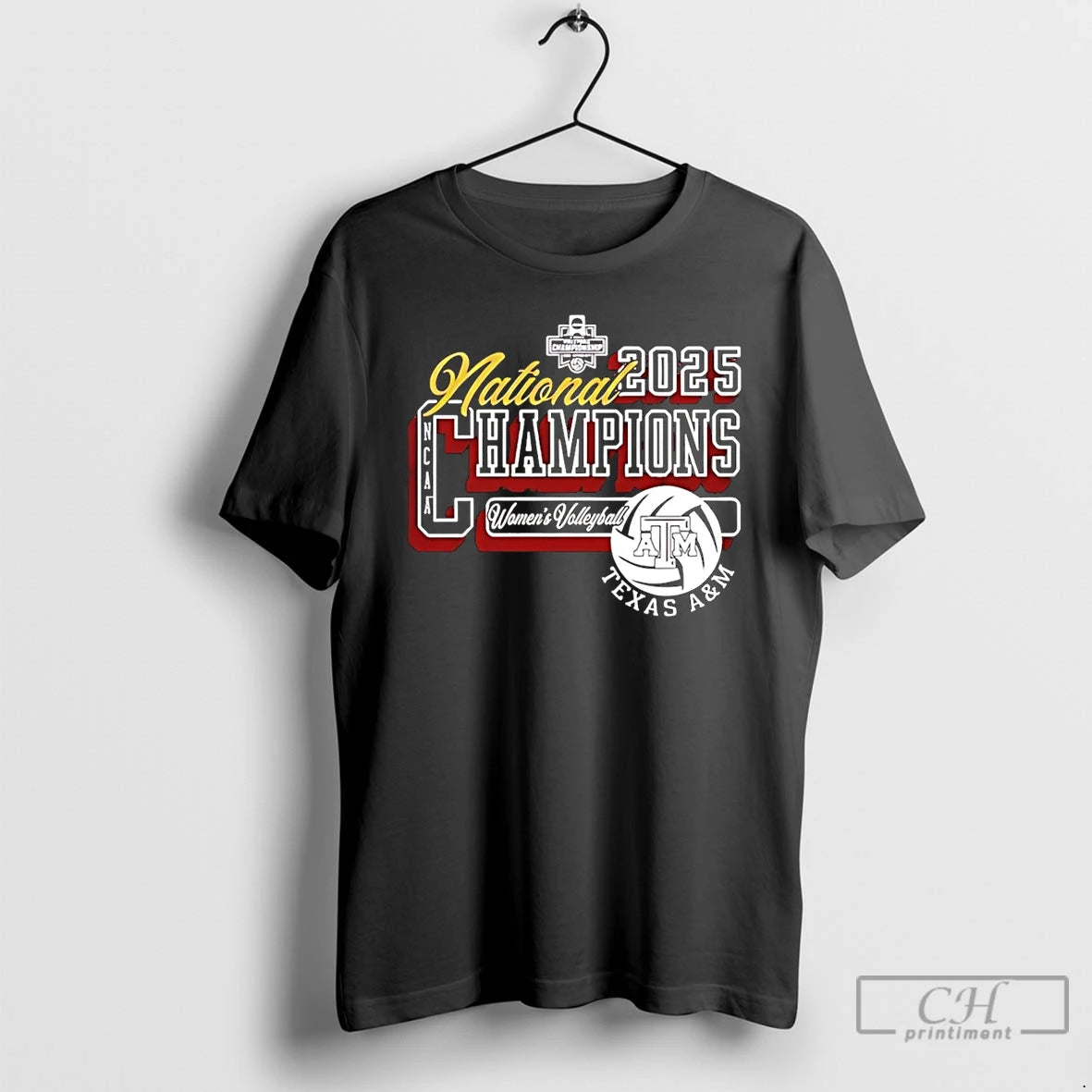 Premium Texas Am Aggies Womens Volleyball 2025 National Champions Logo T-Shirts, Hoodie, Sweatshirt | InkThreadWorks.com