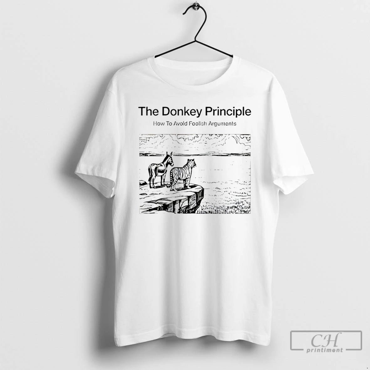 Premium The Donkey Principle How To Avoid Foolish Argument T-Shirts, Hoodie, Sweatshirt | InkThreadWorks.com