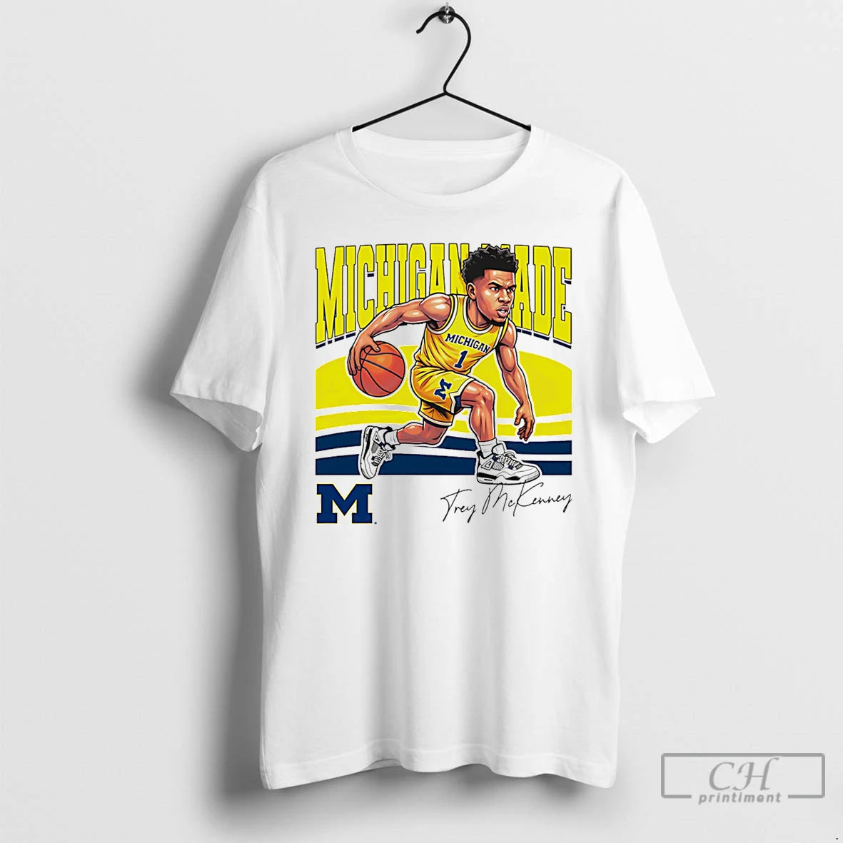 Premium Trey Mckenney Michigan Wolverines Made Caricature T-Shirts, Hoodie, Sweatshirt | InkThreadWorks.com