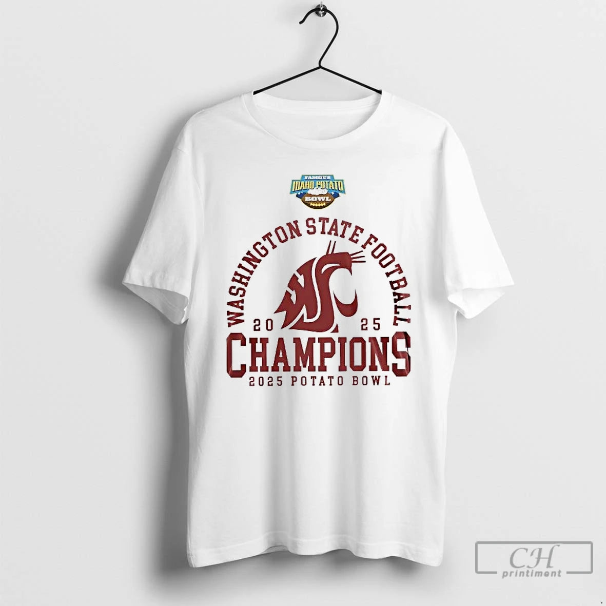 Premium Washington State Cougars 2025 Famous Idaho Potato Bowl Champions T-Shirts, Hoodie, Sweatshirt | InkThreadWorks.com