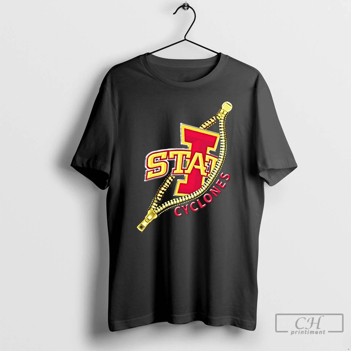 Premium Zipper X Iowa State Cyclones Football Logo T-Shirts, Hoodie, Sweatshirt | InkThreadWorks.com