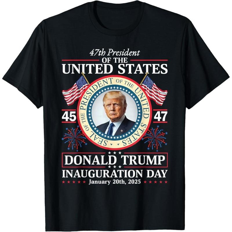 President Donald Trump Inauguration Day 2025 Memorabilia T-Shirt Made in USA
