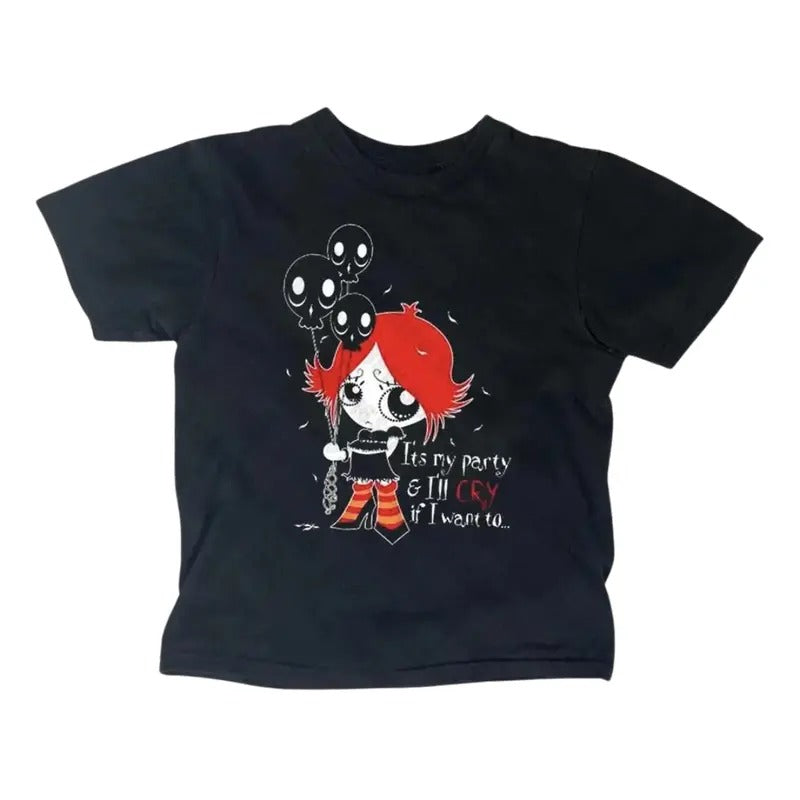 Pretty Gang Of Athletes Humor Ruby Gloom Baby Tee, Y2k Top Women Streetwear, Gothic Emo Girl, Women Fitted T-Shirt, Y2k...