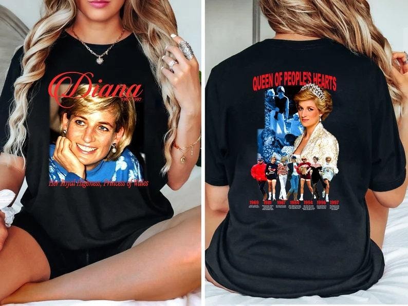 Princess Diana Moby Thrift Oficial Tee, Vintage Dianana Graphic Shirt - Retro Royal Family Apparel, Limited Edition, Comfort Tshirt