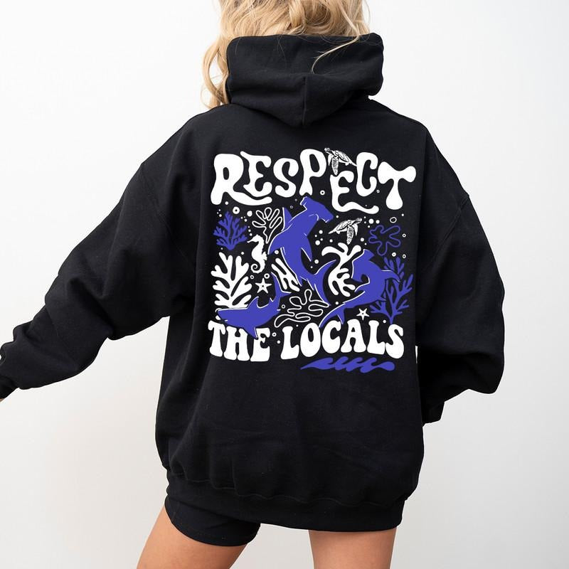 Protect Our Oceans Hoodie, Shark Sweatshirt, Save The Ocean Shirt, Respect Possitive Crewneck, Marine Biologist...