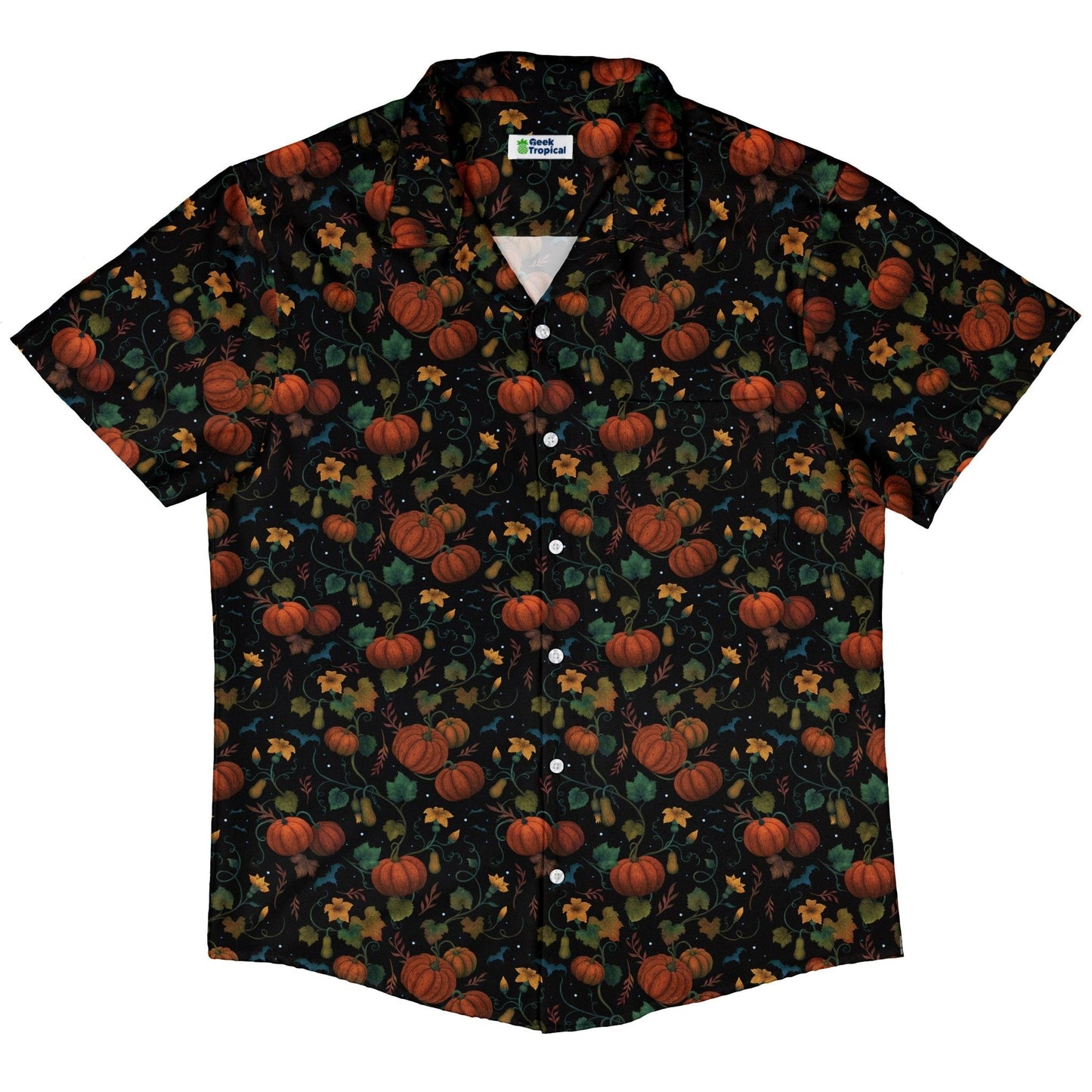 Pumpkin Bats Button Up Shirt
