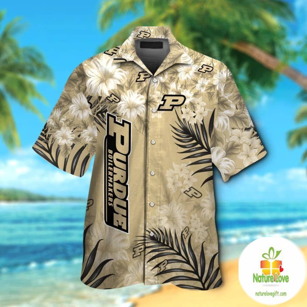 Purdue Boilermakers Hawaiian Shirt Short Sleeve Aloha Shirts