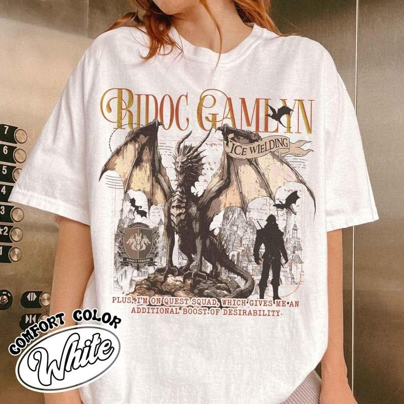 Quest Squad Onyx Storm Shirt,Ridoc Quest Squad Onyx Storm Shirt,Dragon Rider Shirt,Ridoc Gamlyn Shirt,Fourth Wing Series...
