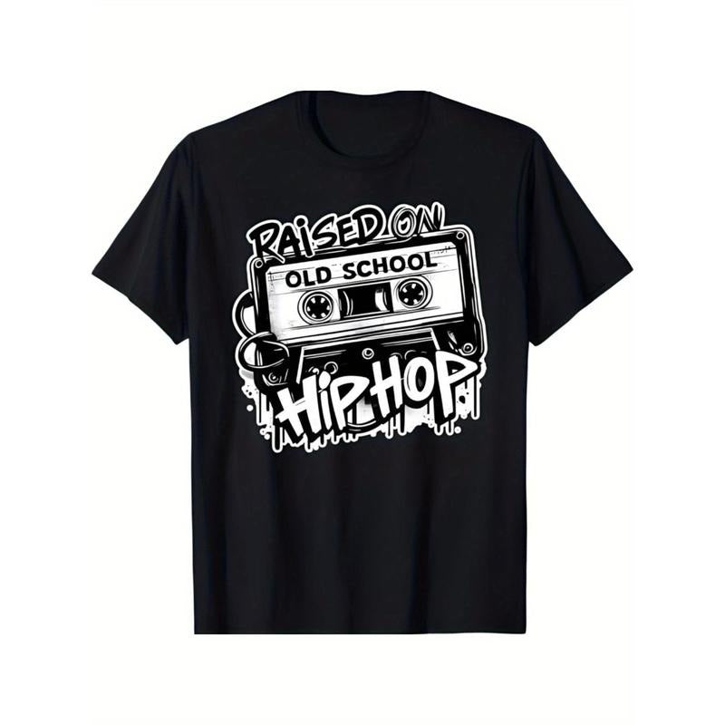 RAISED ON OLD SCHOOL HIP HOP Anniversary Cassette Graffiti T-Shirt All-Season Family T-shirt Made in USA Hoodie, Sweatshirt