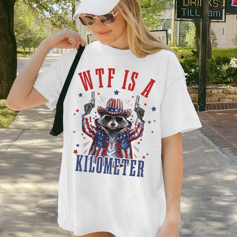 Raccoon W1F Is A Kilometer Funny Shirt, Veteran Day Tee, Funny Gamer Shirt