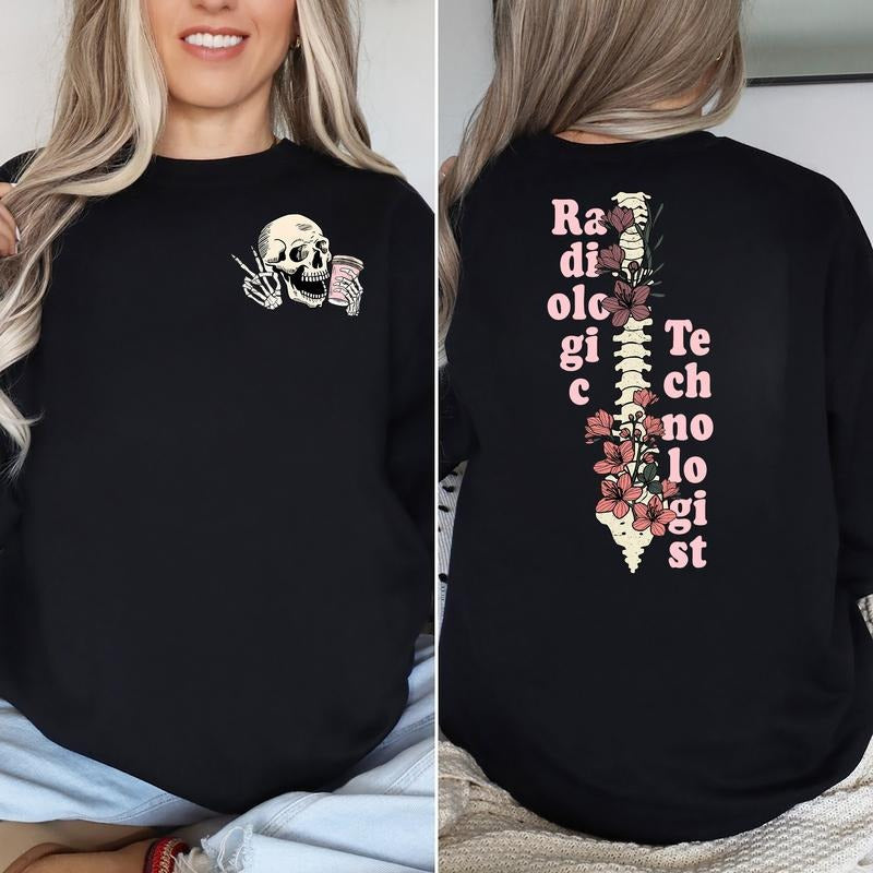 Radiologic Technologist, Radiology Skeleton Sweatshirt Best Price T-Shirts, Hoodie | InkThreadWorks.com