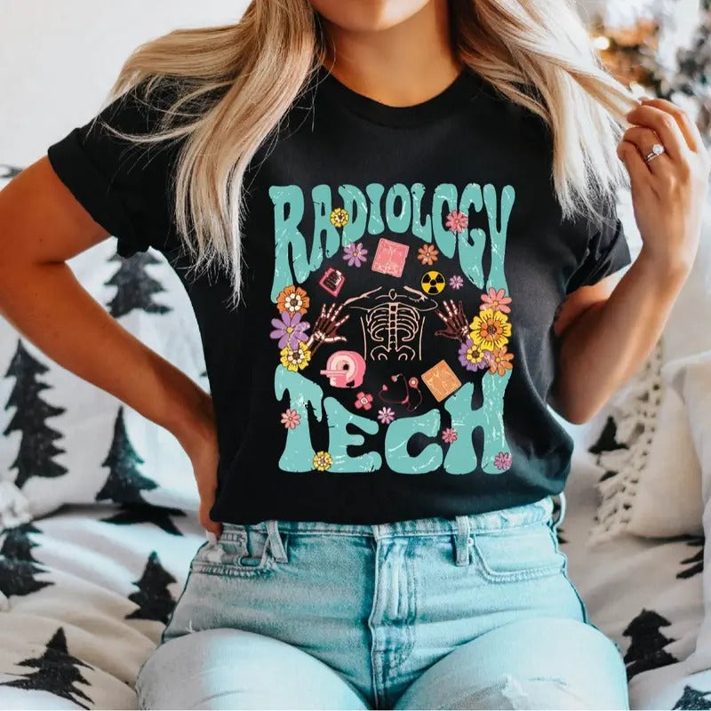 Radiology Tech Distressed T-Shirt, Radiology Nurse Shirt, Radiologist Gift Tee, Nursing Student Tee, Nurse Appreciation...