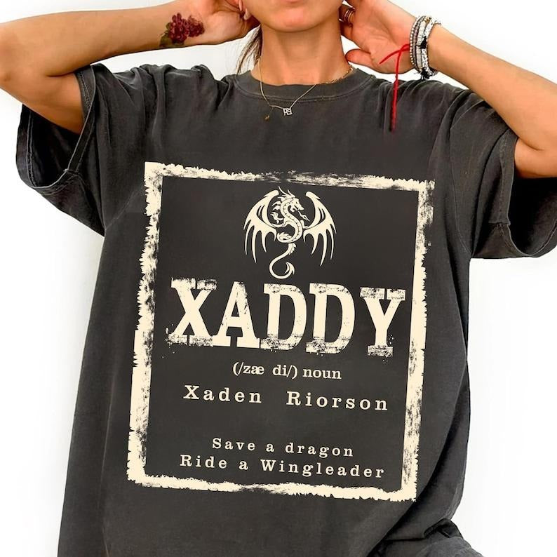 Rebecca Yarros Apparel, Iron Flame Sweatshirts, Fourth Wing Merch, Xaden Fourth Wing Shirts, Xaden Riorson Tee, Xaddy...