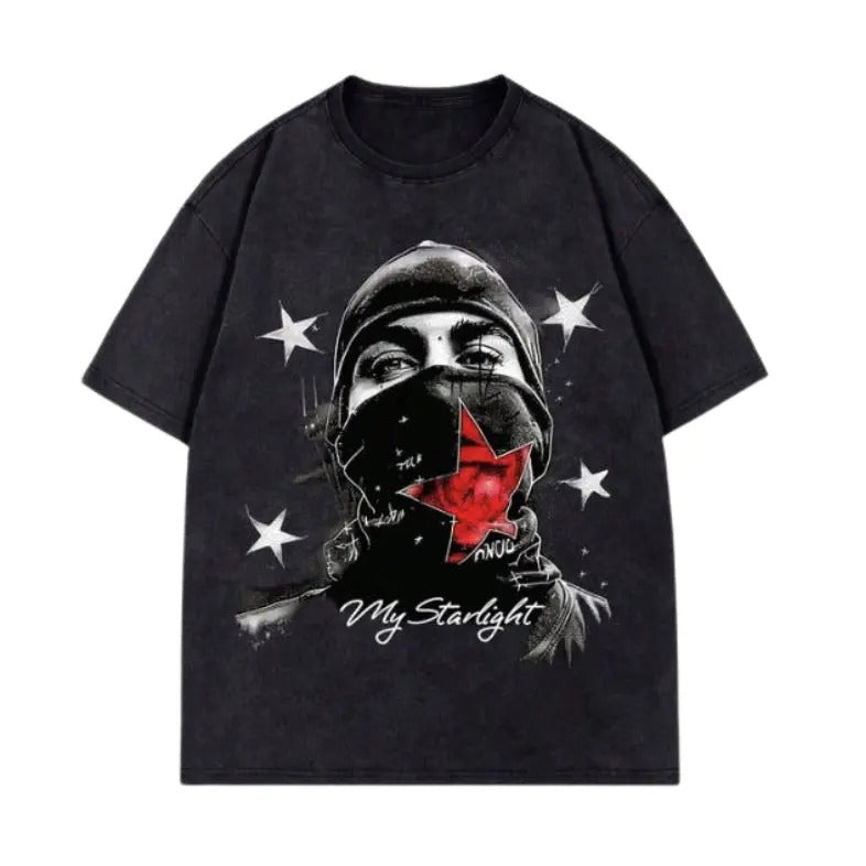 Rebel Starlight Tee Cotton Unisex T-Shirt, Crew Neck, Size S- 3XL,Gift For Women Top Womenswear Underwear Humen,...