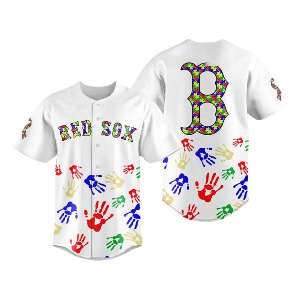Red Sox Autism Awareness 2025 Baseball Jersey - Grishko.com