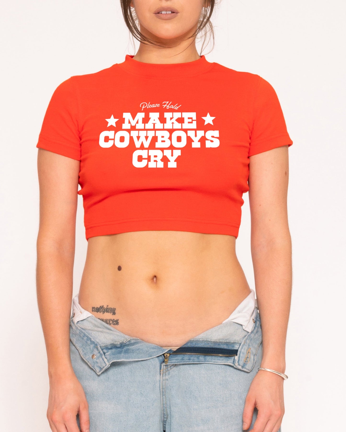 Make Cowboys Cry Baby Tee