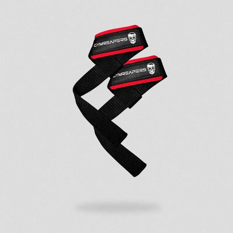 Lifting Straps | Premium Padded Weightlifting Straps - Black/Red T-Shirts, Hoodie, Sweatshirt | InkThreadWorks.com