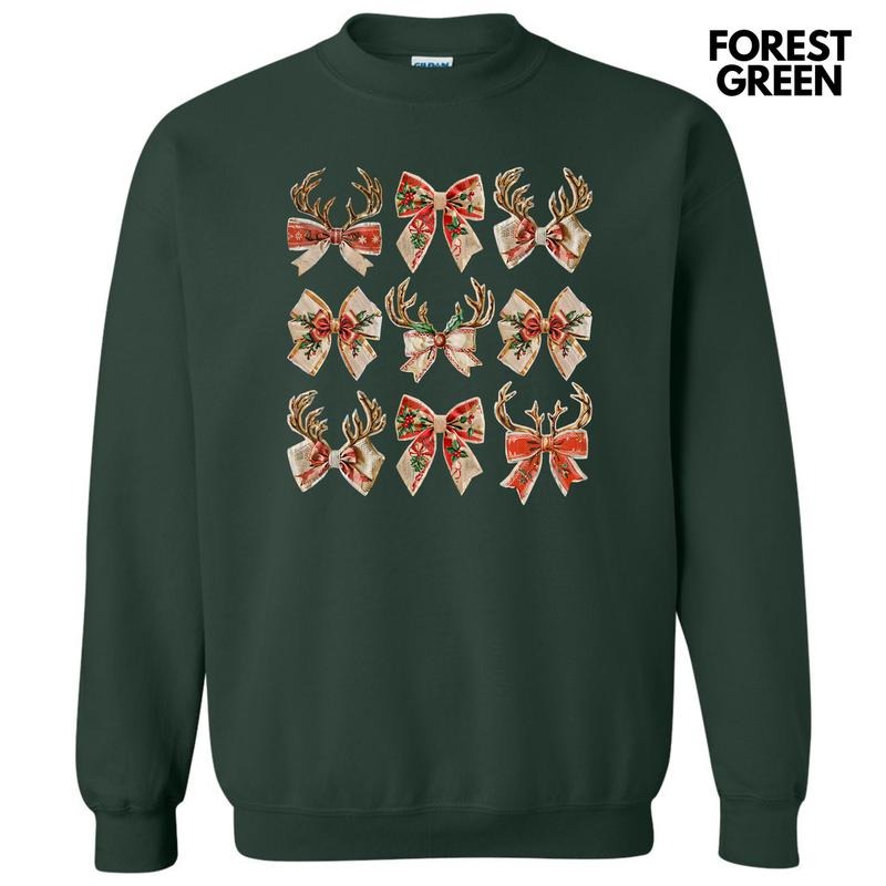 Reindeer Coquette Collage Sweatshirt 'NLB' T-Shirts, Hoodie | InkThreadWorks.com