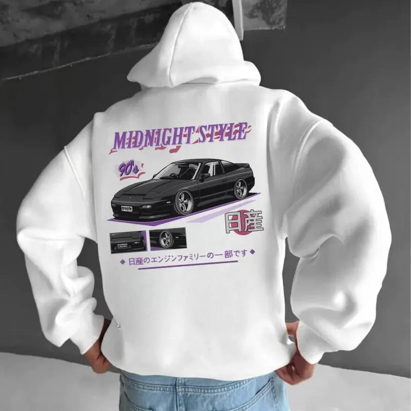 Retro Anime JDM Hoodie, Vintage Car Hoodie, Car Lover Gift, Unisex, Street Racing Shirt Sweatshirt | InkThreadWorks.com