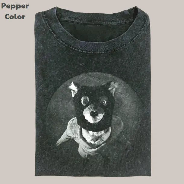 Retro Funny Vintage Graphic Tee, Mask Fox T-Shirt, Unisex Meme Cringe Funny Dumb Shirt, Menswear Womenswear Streetwear