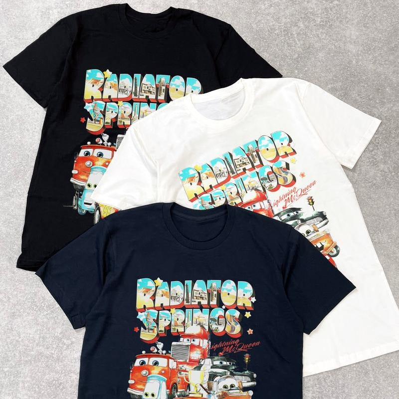 Retro Radiator Springs Cars Movie Shirt, Lightning McQue T-Shirt, Cars Movie Sweatshirt, Family Trip Hoodie