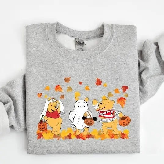 Retro Sweatshirt, Winnie The Halloween Sweatshirt, Spooky Season Sweatshirt, Fall Sweatshirt, Halloween Sweatshirt...
