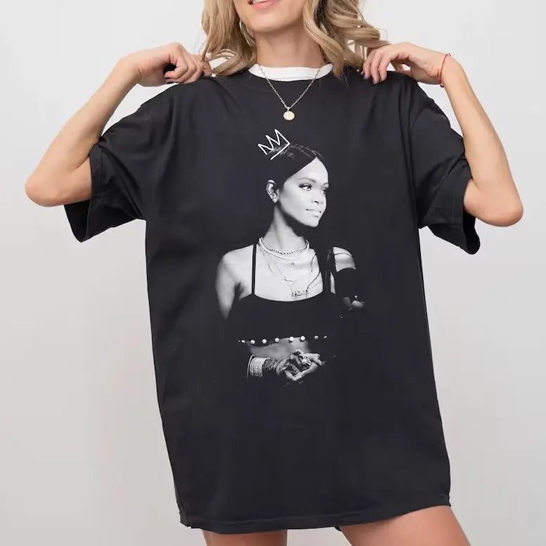 Rihannaaa Vintage T-Shirt, Rapper Retro Fans T-Shirt, Concert Rap Tee Gift For Men Women Hoodie, Sweatshirt