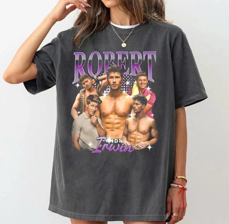 Robert Irwin Dwts 2025 Bootleg Unisex T-Shirt Short Sleeve Casual Streetwear Style Trendy Fans Gift