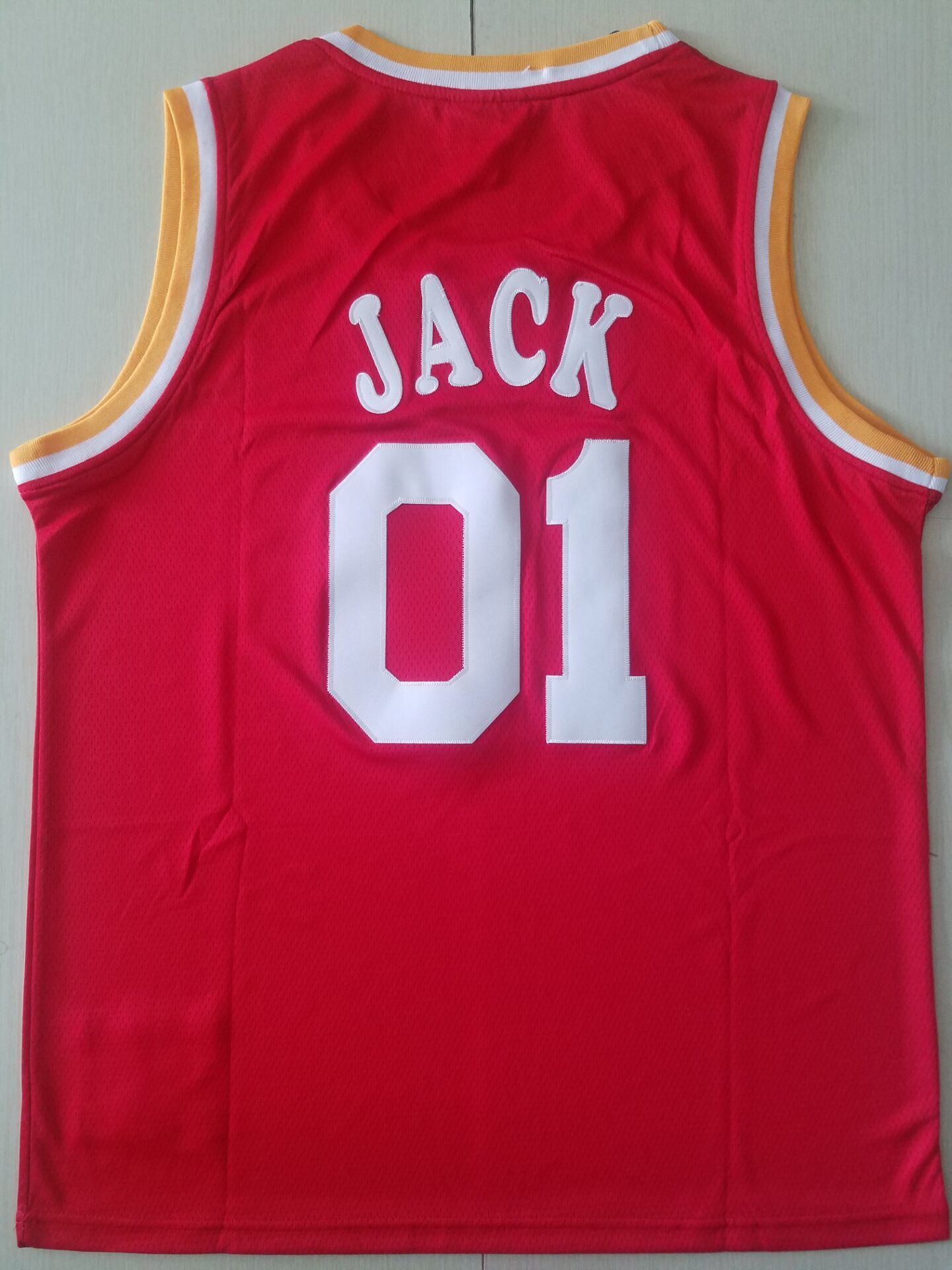 Rockets #01 JACK Travis Scott Mitchell Ness Bleacher Report Rockets Collaboration Jersey Style 1