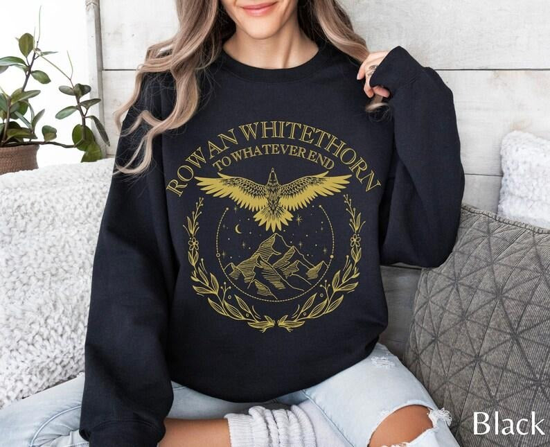 Rowan To Whatever End, Fireheart Sweatshirt, Throne of Glass, Throne of Glass Merch, Throne of Glass Sweatshirt, TOG...