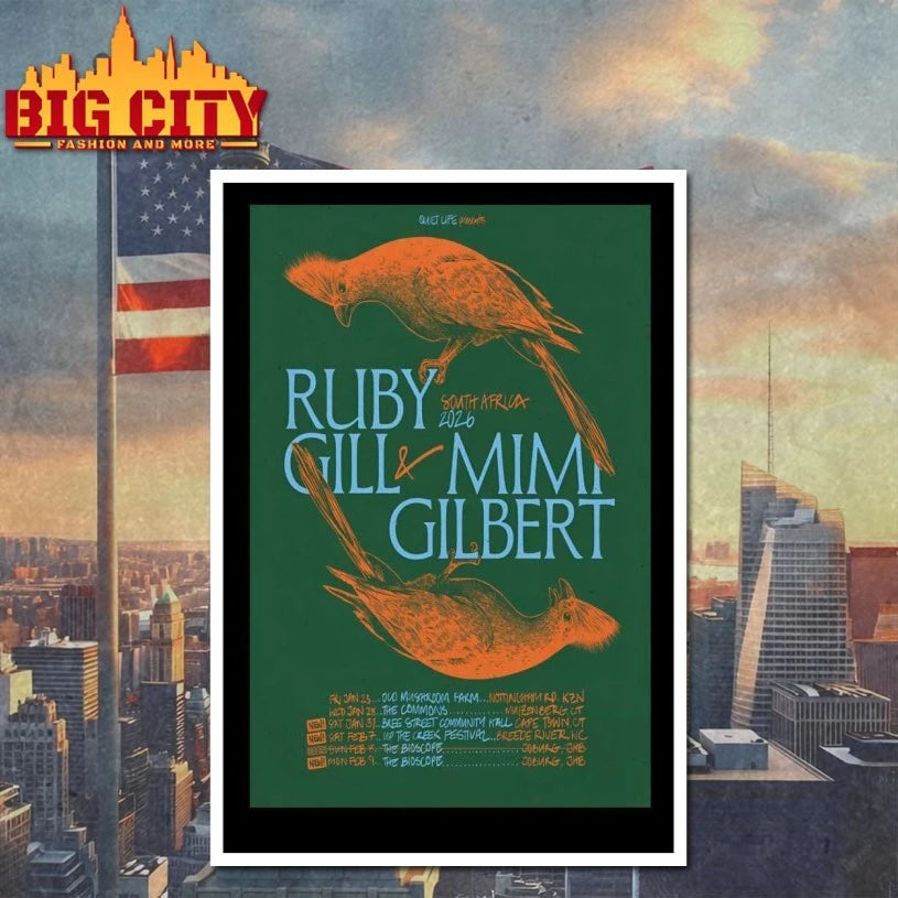 Ruby Gill And Mimi Gilbert 2026 South Africa Shows Poster shirt
