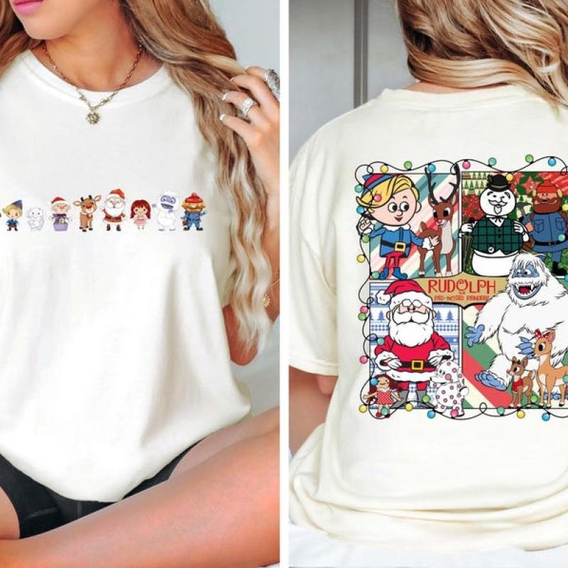 Rudolph Red Nosed Christmas Shirt, Misfit Toys Christmas T-shirt, Christmas Movie Tee, Holiday Family Matching Shirt, Cozy Xmas Tee
