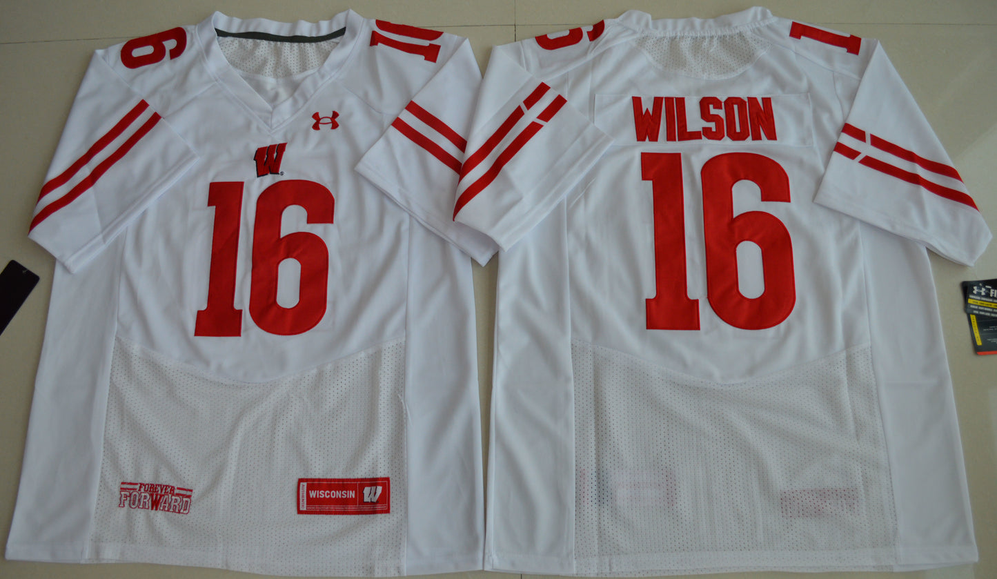 Russell Wilson 16 White 2016 UA Edition