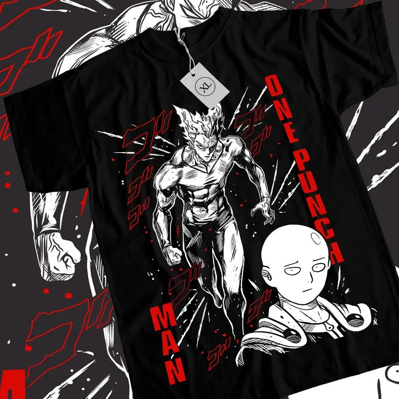SAITAMA One Punch Man T-Shirt S-4XL Anime Manga Gifts Black Short Sleeve Tshirt S-4XL