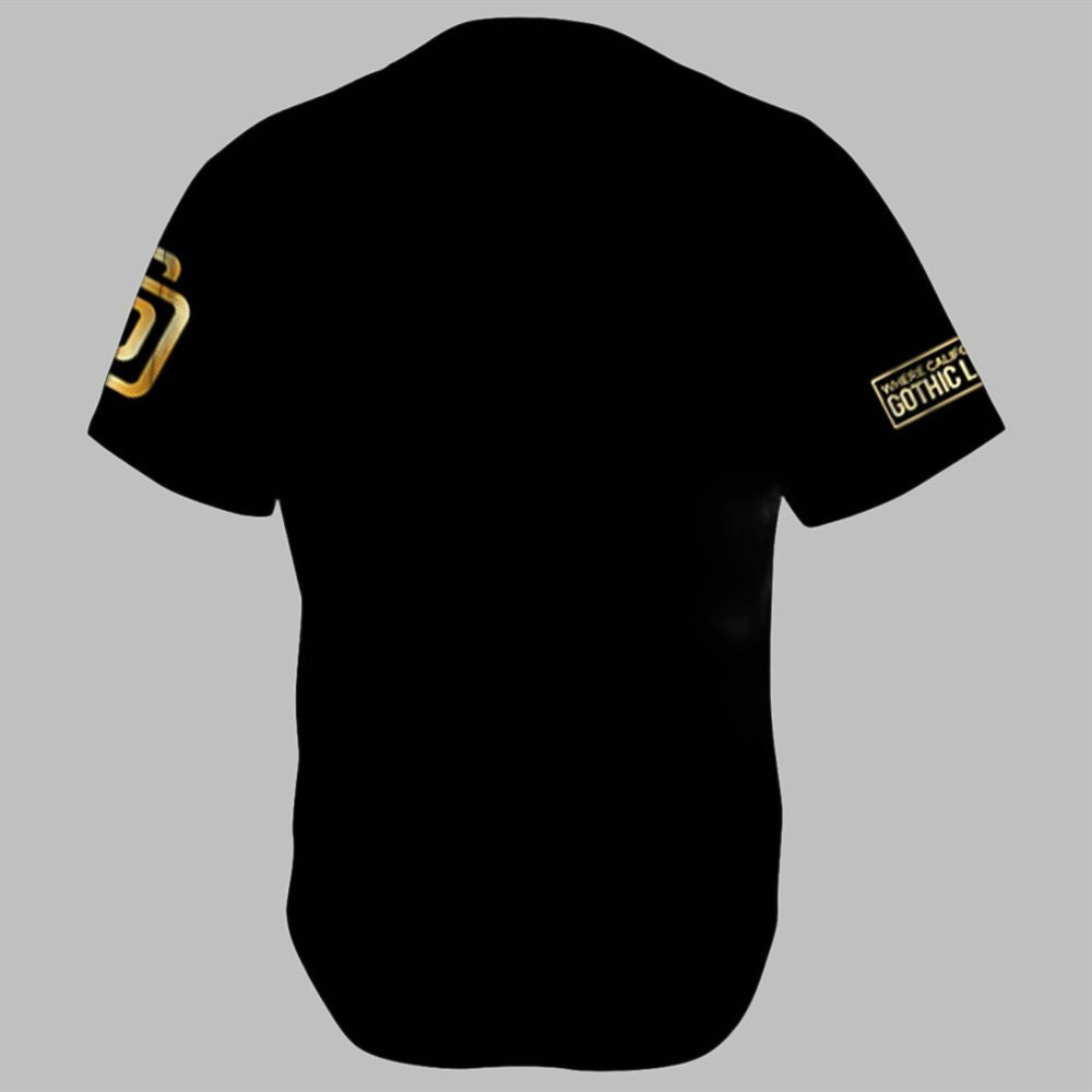 SD Padres Gothic Gold 2025 Jersey - Grishko.com