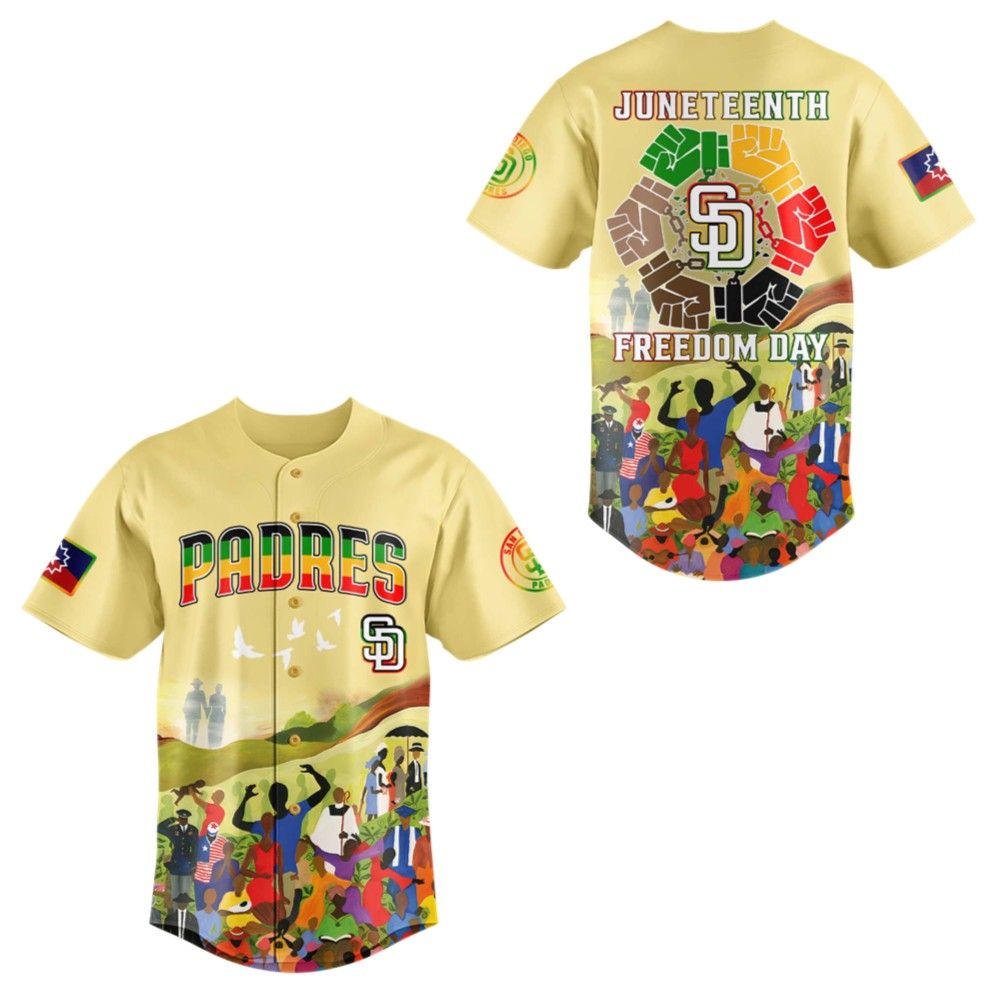 SD Padres Juneteenth Freedom Day 2025 Jersey - Grishko.com