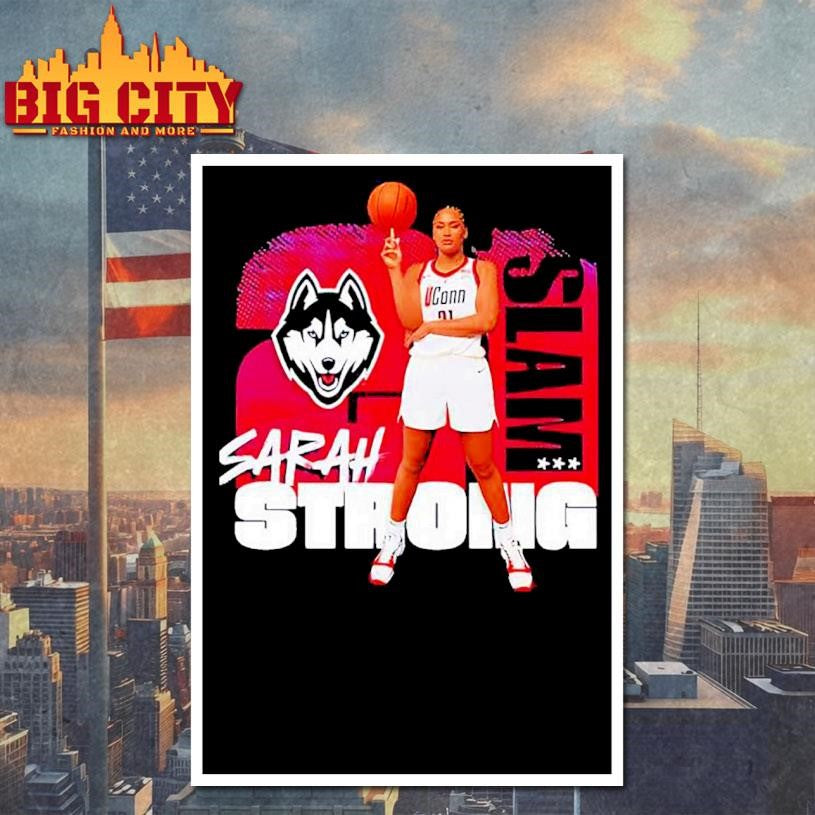 SLAM Sarah Strong player UConn Huskies graphic Shirt