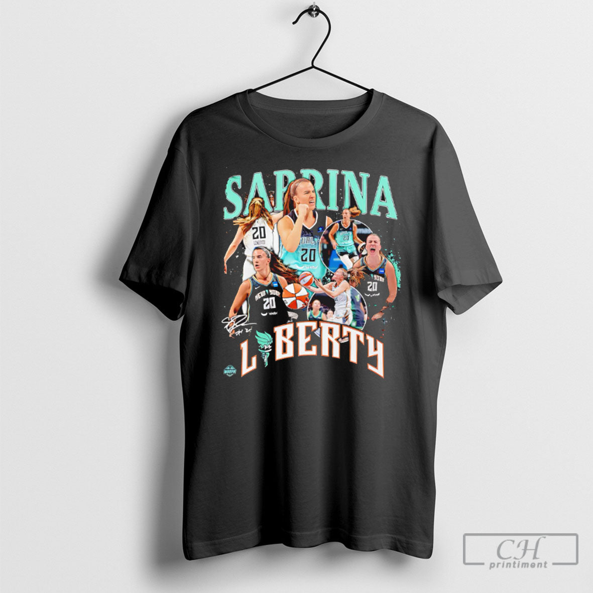 Sabrina Ionescu New York Liberty Wnba All Star Signature Tee Shirt