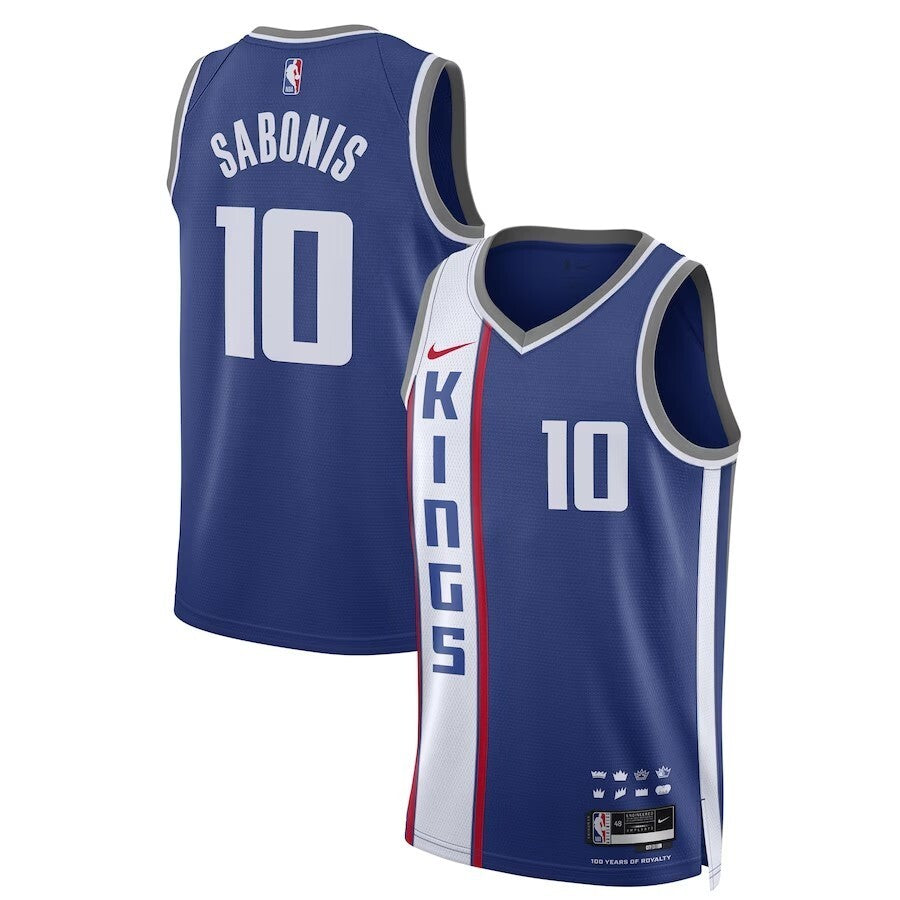 Sacramento Kings #10 Domantas Sabonis Unisex 2023 24 Swingman Jersey - Blue - City Edition