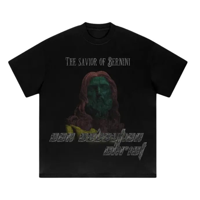 Saint Sebastian Christ Broken Print Graphics T-Shirt, Sweatshirt, Hoodie Size S- 3XL,Gift For Women Top Womenswear Underwear Humen, Underwear Tshirt Lady Streetwear Human Shortsleeve Shoe Comfort Summer