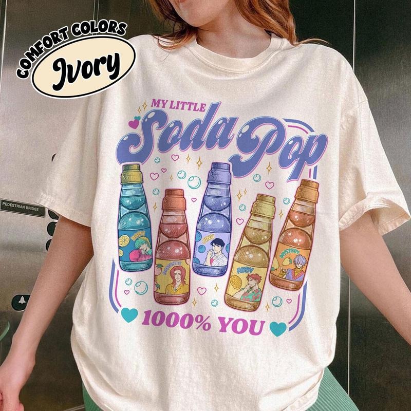 Saja Boys Soda Pop KPDH Comfort Colors Shirt, Saja Boys Huntrix PIN, Kpop Demon Boy Band Inspired Shirt, Kpop Movie Apparel, Jinu Tee