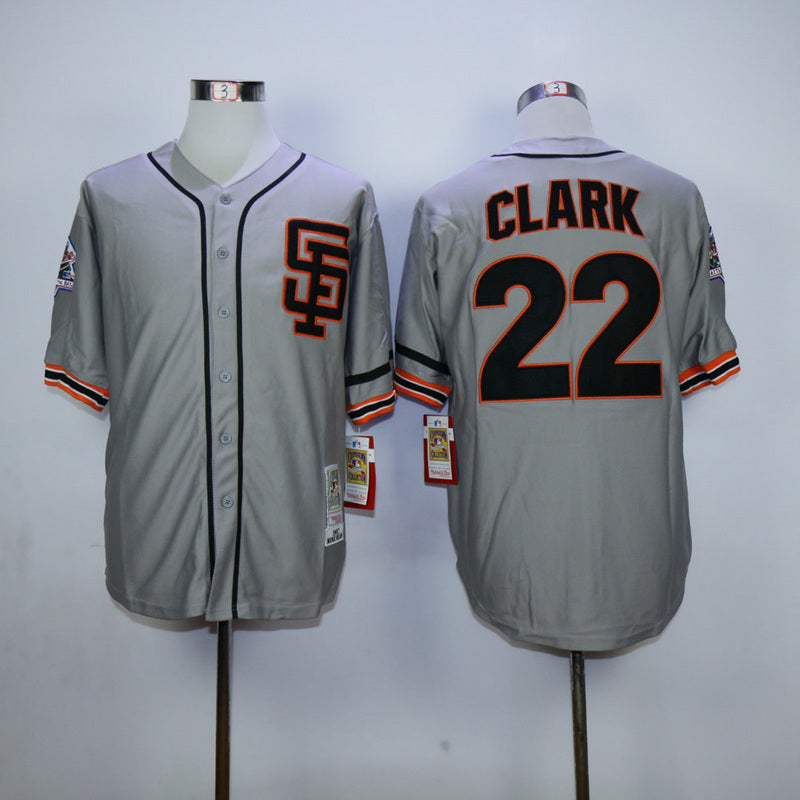 San Francisco Giants #22 Giants 22 Gray SF Edition Retro