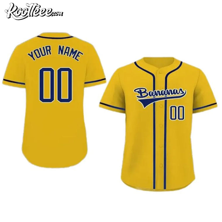 Savannah Bananas Custom Kids Baseball Jersey
