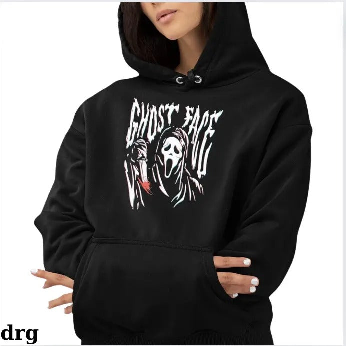 Scream Ghost Face Wavy Shirt drg, Scream Ghost Face Wavy Hoodie drg, Niki Nihachu halloween drg Sweatshirt