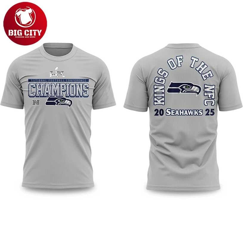 Seahawks King Of The NFC Champions 2025 Two Sided Shirt