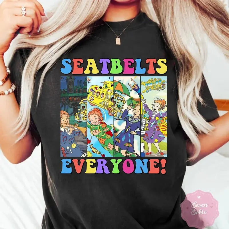 Seatbelts Everyone The Magic School Bus Shirt, The Magic School Bus Shirt, Miss Frizzle Shirt, Funny Teacher Gift, Teacher Appreciation